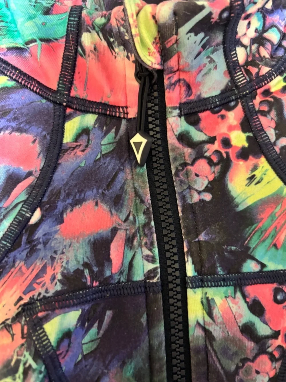 Girls Multicolor Printed Zip-Up Jacket Sz 6 Ivivva by Lululemon